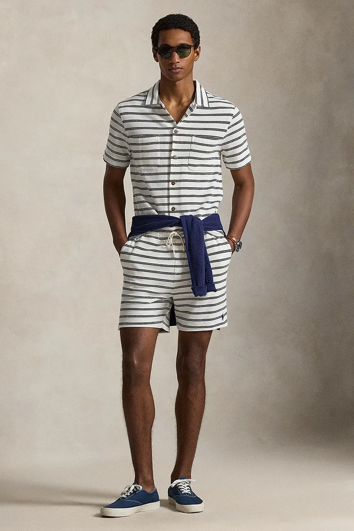 Oblečenie Polo Ralph Lauren šortky pánske bavlnené 710B14506 béžová