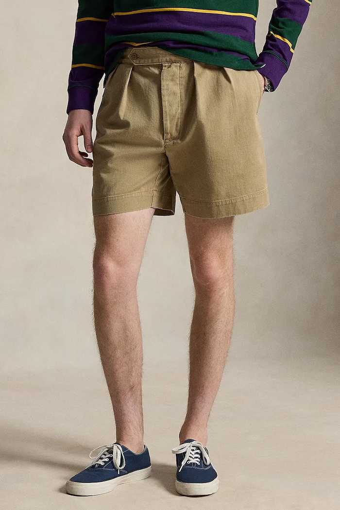 Polo Ralph Lauren pamut rövidnadrág szövet bézs 710B20886