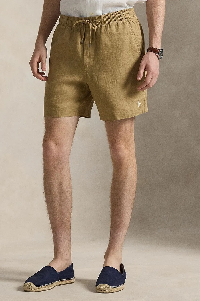 Polo Ralph Lauren Pantaloni scurți bărbătești din bumbac maro 710P08205