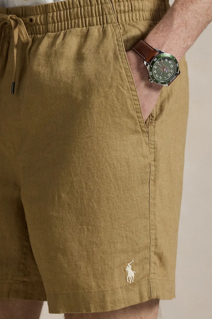 Polo Ralph Lauren Pantaloni scurți bărbătești din bumbac maro 710P08205