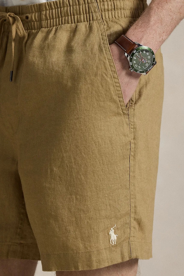 Polo Ralph Lauren Pantaloni scurți bărbătești din bumbac maro 710P08205