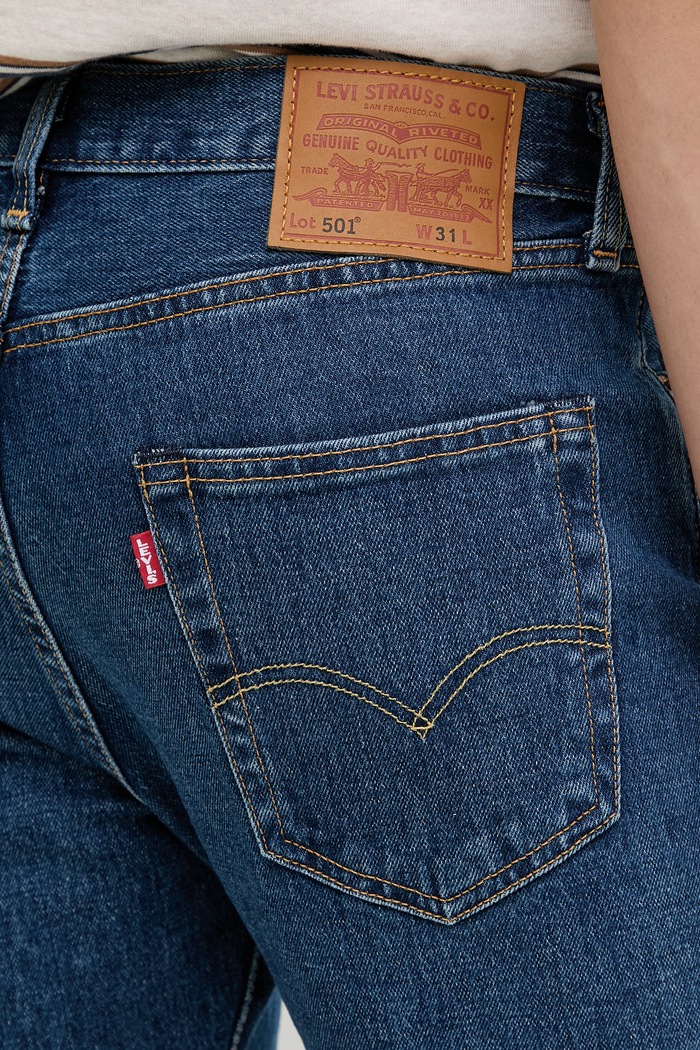 Levi's pantaloni scurți jeans 501® ORIGINAL albastru 36512.0279