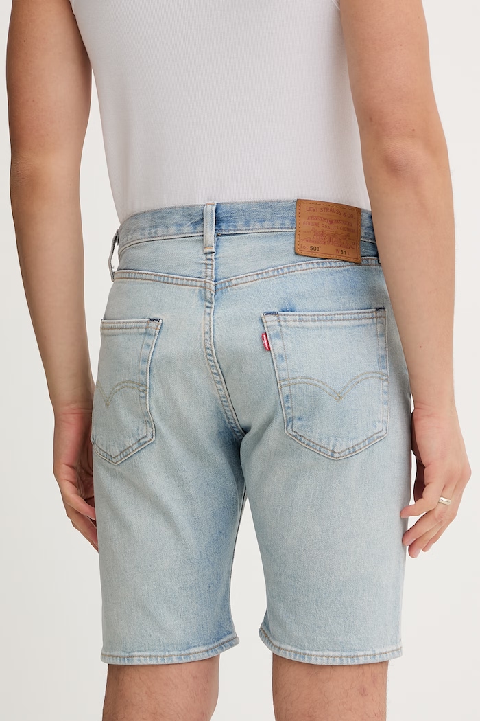 Îmbrăcăminte Levi's pantaloni scurți jeans 501® ORIGINAL 36512.0280 albastru
