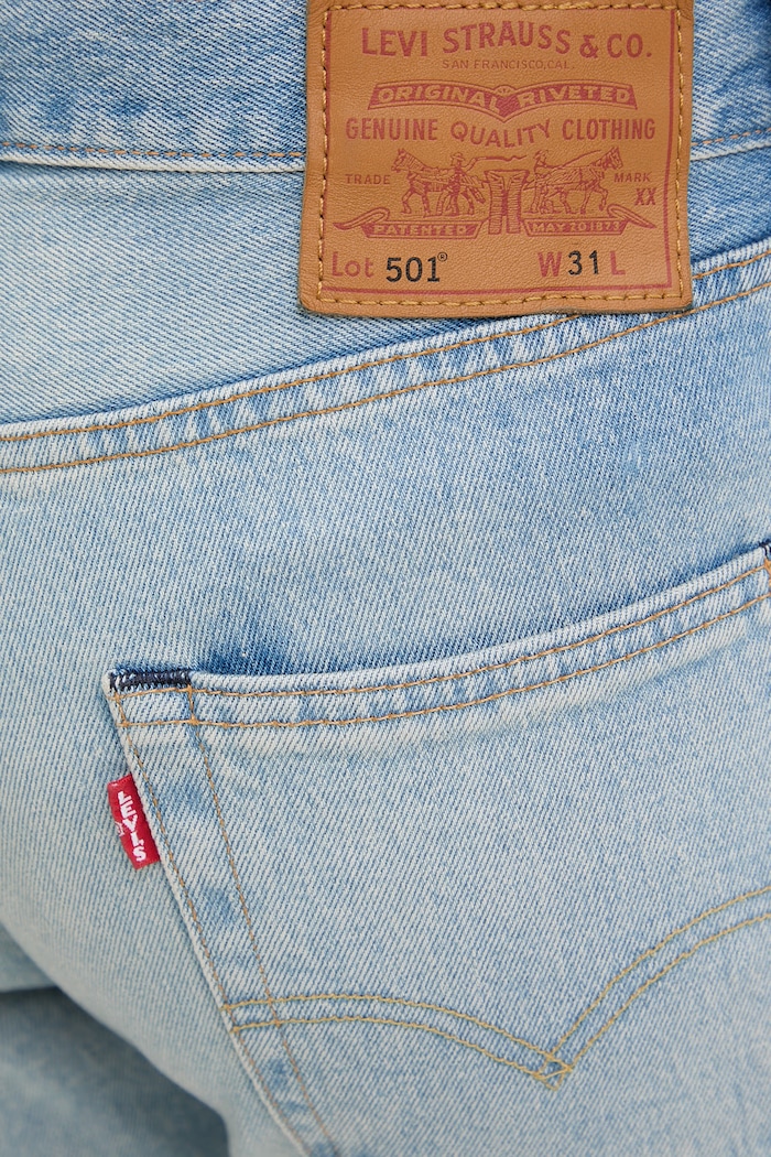 Levi's pantaloni scurți jeans 501® ORIGINAL albastru 36512.0280