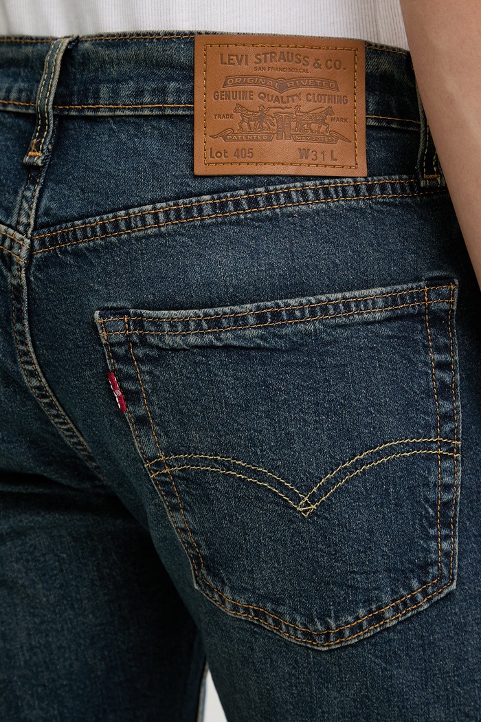 Levi's pantaloni scurți jeans 405 STANDARD albastru 39864.0211