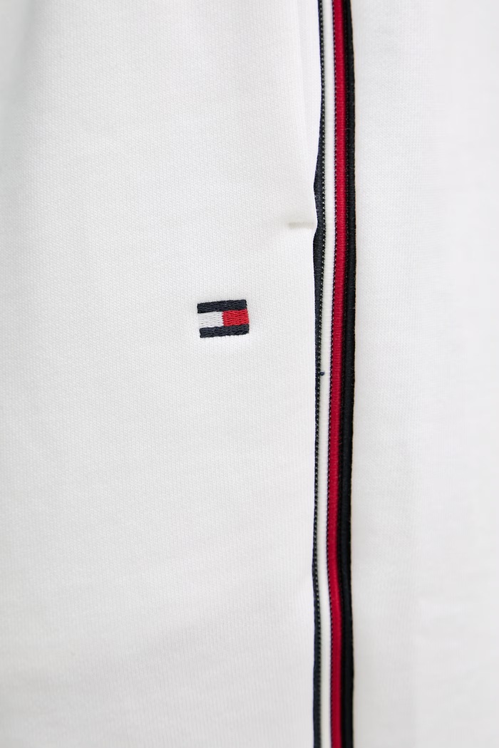 Tommy Hilfiger pantaloni scurți de trening bărbați din bumbac alb MW0MW42883