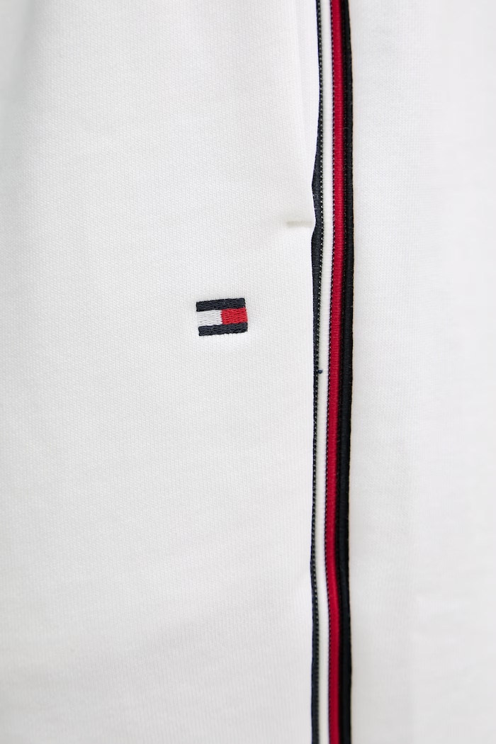Tommy Hilfiger pantaloni scurți de trening bărbați din bumbac alb MW0MW42883