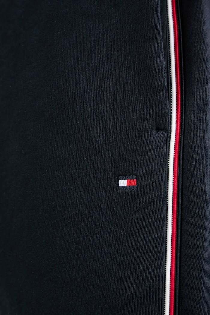 Tommy Hilfiger къс панталон тип анцуг мъжки от памук тъмносин MW0MW42883