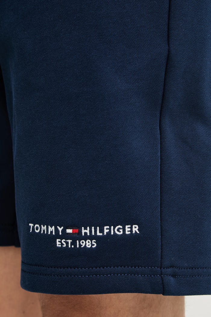 Tommy Hilfiger teplákové šortky pánske bavlnené tmavomodrá MW0MW43068