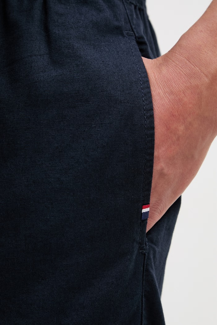 Σορτς με προσθήκη λινού U.S. Polo Assn. LINEN DECK σκούρο μπλε MUP3552