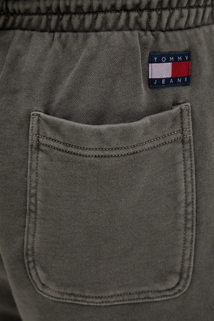 Tommy Jeans pantaloncini da tuta da uomo in cotone grigio DM0DM22696