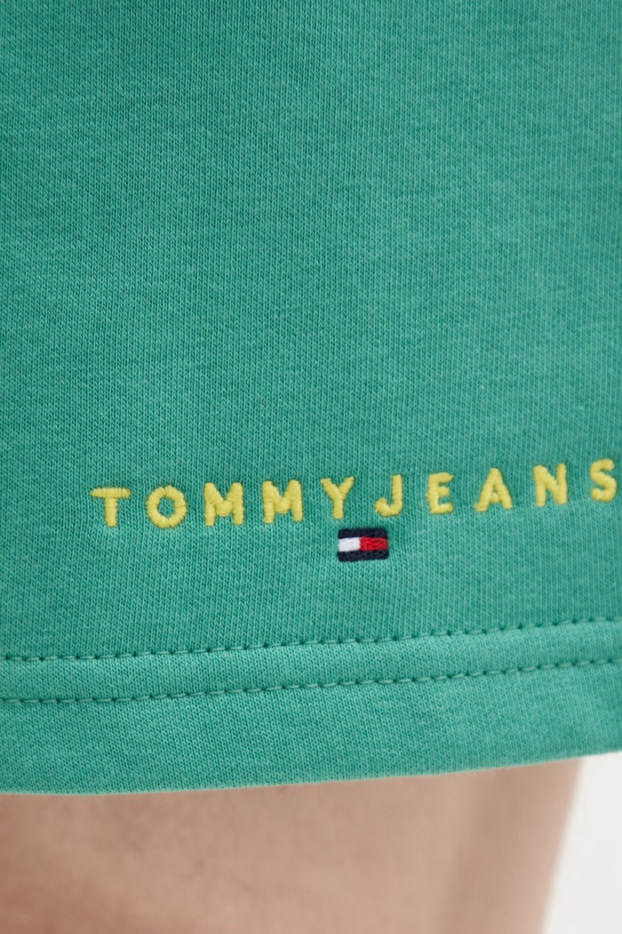 Tommy Jeans pantaloni scurți de trening pentru bărbați, din bumbac verde DM0DM22697