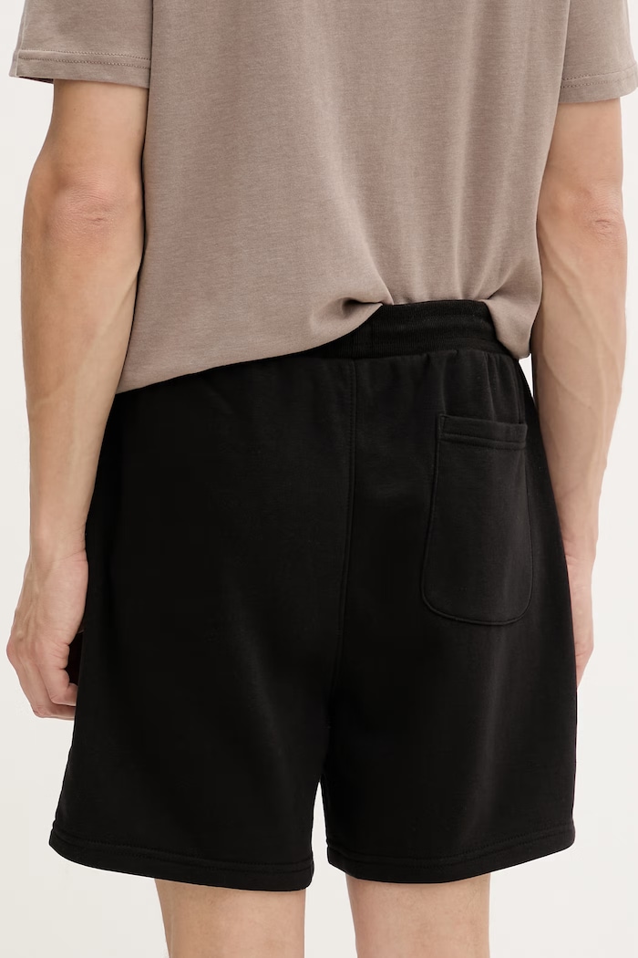 Îmbrăcăminte Tommy Jeans pantaloni scurți de trening pentru bărbați, cu bumbac DM0DM22697 negru
