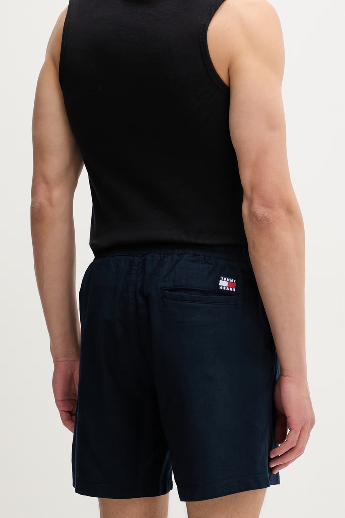 Îmbrăcăminte Tommy Jeans pantaloni scurți pentru bărbați, cu in DM0DM22825 bleumarin