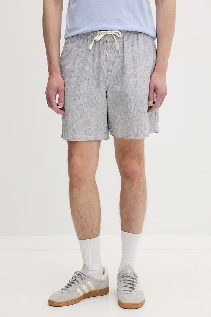 Tommy Jeans pantaloni scurți chinos pentru bărbați, din bumbac cu elastan bleumarin DM0DM22827