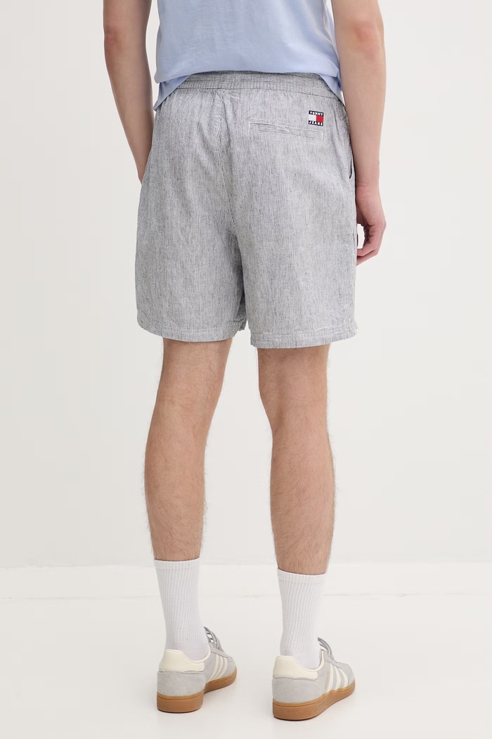Îmbrăcăminte Tommy Jeans pantaloni scurți chinos pentru bărbați, din bumbac cu elastan DM0DM22827 bleumarin