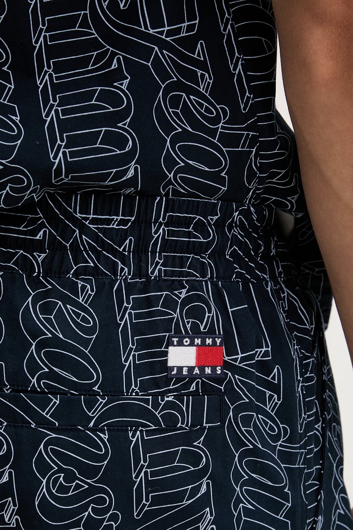 Tommy Jeans šortky pánske bavlnené tmavomodrá DM0DM22829