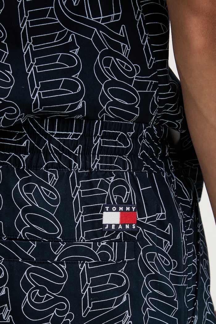 Tommy Jeans šortky pánske bavlnené tmavomodrá DM0DM22829
