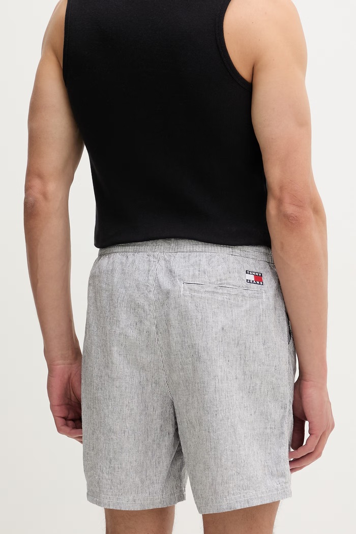 Oblečenie Tommy Jeans šortky pánske bavlnené s elastanom DM0DM22852 modrá