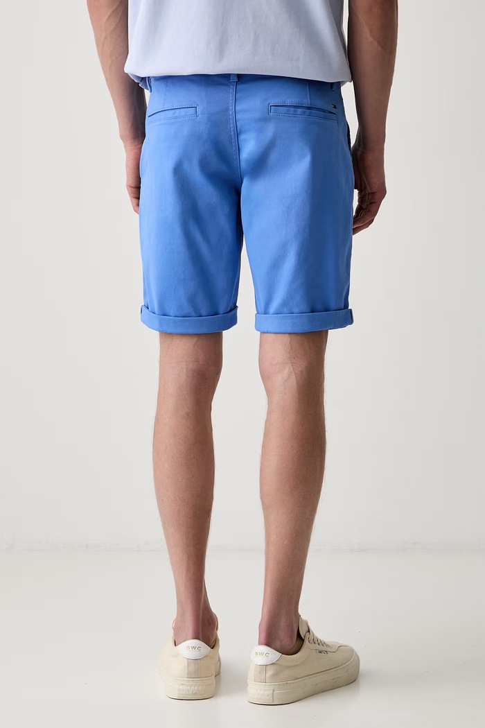 Îmbrăcăminte Tommy Jeans pantaloni scurți pentru bărbați, din bumbac cu elastan DM0DM22852 albastru