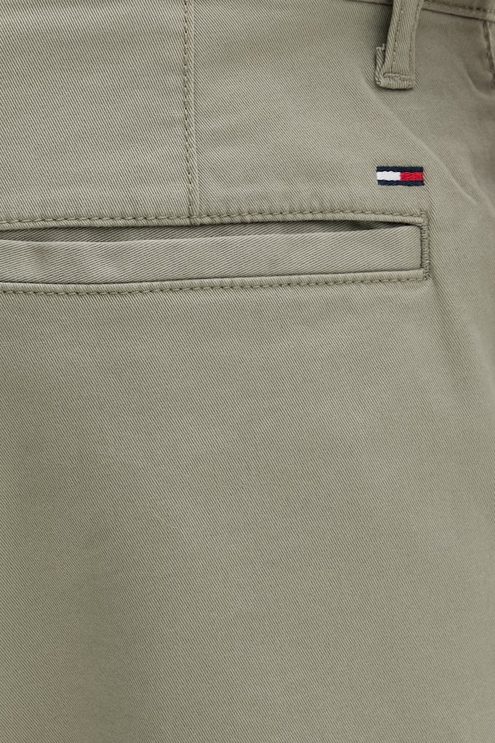 Tommy Jeans šortky pánske bavlnené s elastanom zelená DM0DM22852