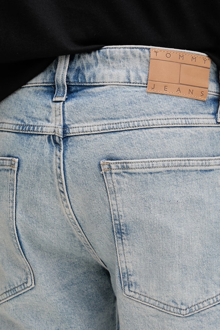 Tommy Jeans šortky pánske bavlnené s elastanom modrá DM0DM22978