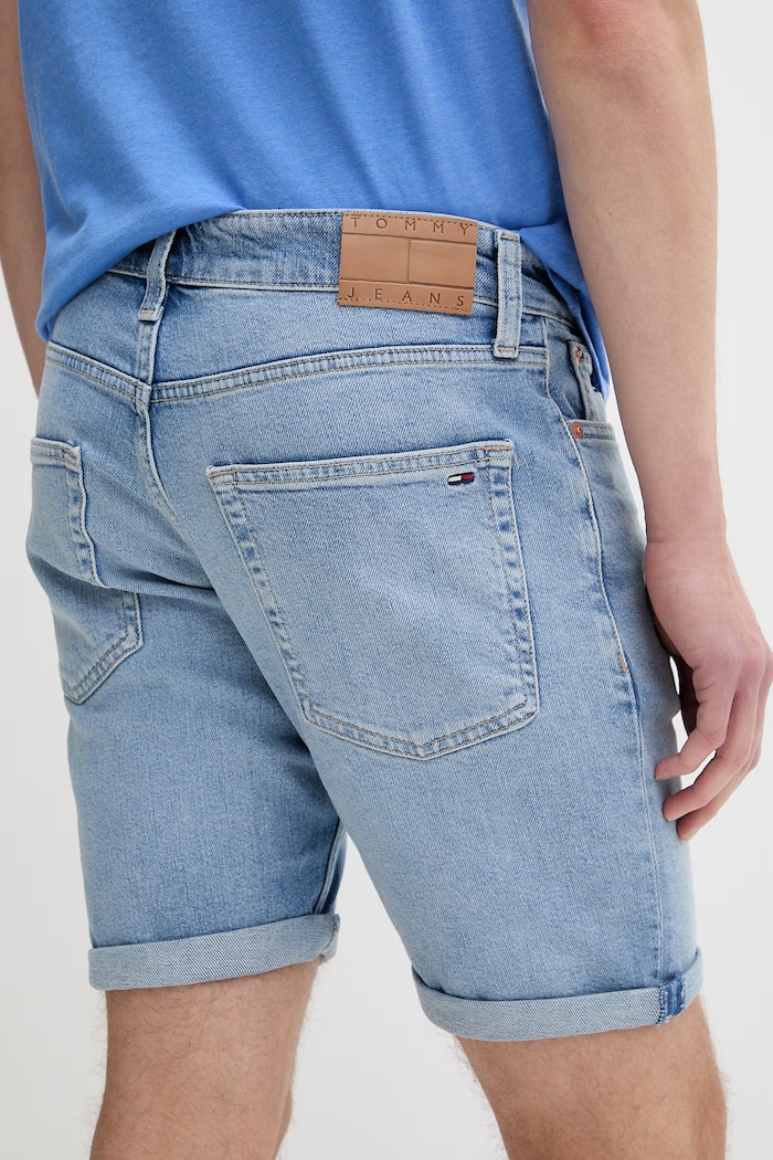 Îmbrăcăminte Tommy Jeans pantaloni scurți pentru bărbați, din denim DM0DM22981 albastru