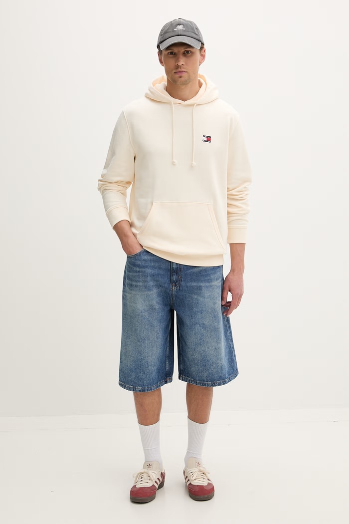 Tommy Jeans šortky pánske rifľové DM0DM22992 modrá SS26