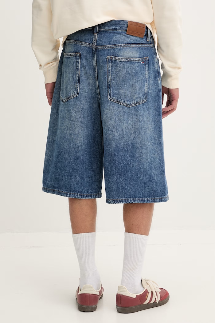 Oblečenie Tommy Jeans šortky pánske rifľové DM0DM22992 modrá