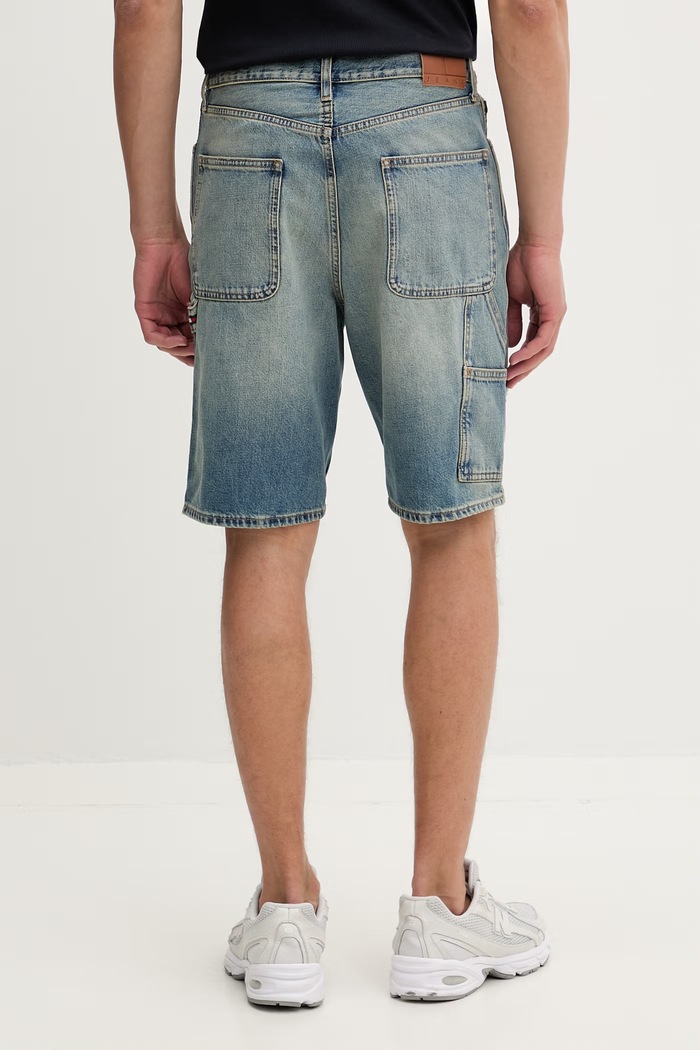 Oblečenie Tommy Jeans šortky pánske rifľové DM0DM22993 modrá
