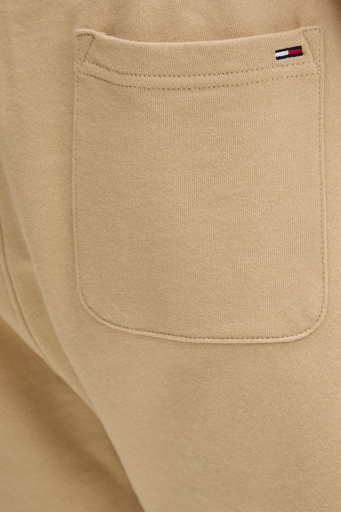Tommy Jeans pantaloni scurți de trening pentru bărbați, din bumbac DM0DM23017 bej