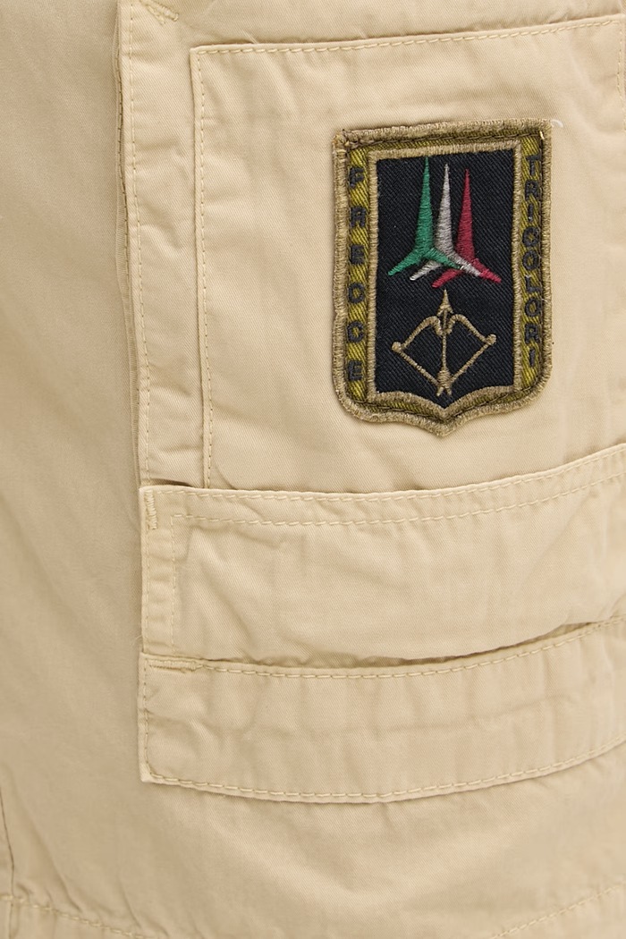Aeronautica Militare šortky pánské bavlněné béžová BE0041UCT01122