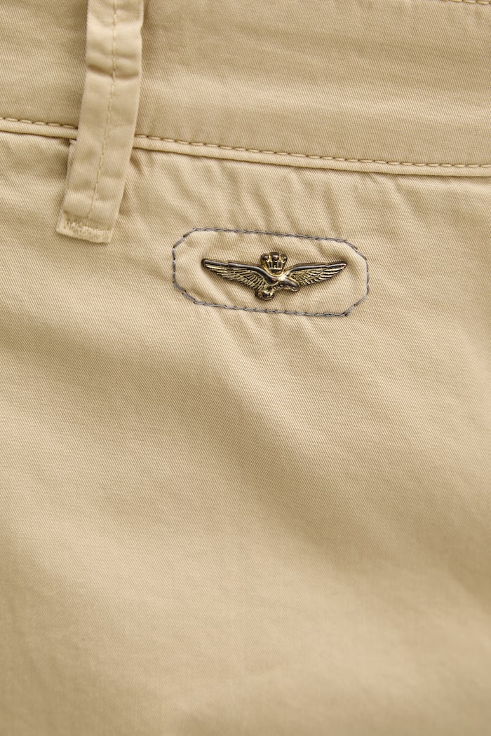 Aeronautica Militare pantaloni scuți cargo pentru bărbați, din bumbac bej BE0066UCT01122