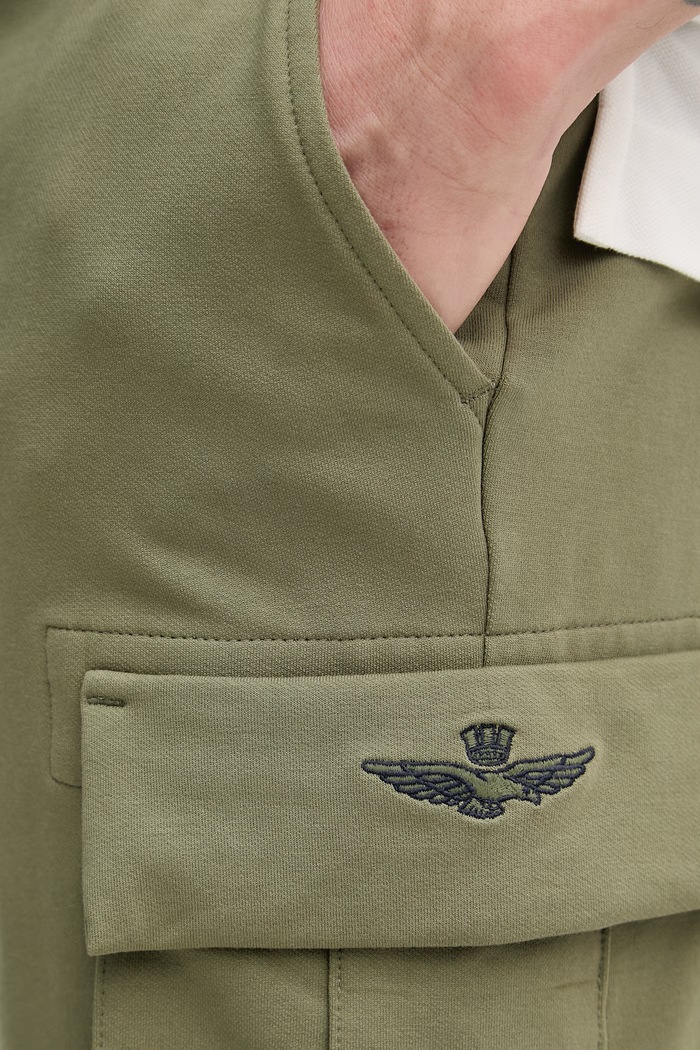 Šortky Aeronautica Militare zelená BF0031UF00674