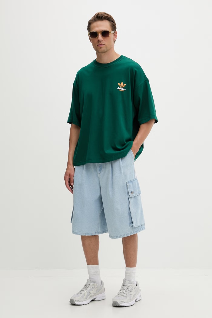 adidas Originals szorty cargo męskie jeansowe ADILENIUM SEASON 5.0 KX4823 niebieski SS26
