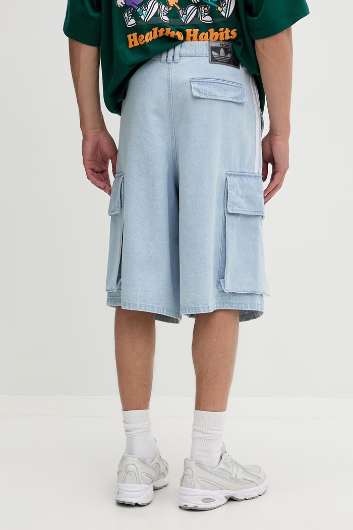 Odzież adidas Originals szorty cargo męskie jeansowe ADILENIUM SEASON 5.0 KX4823 niebieski