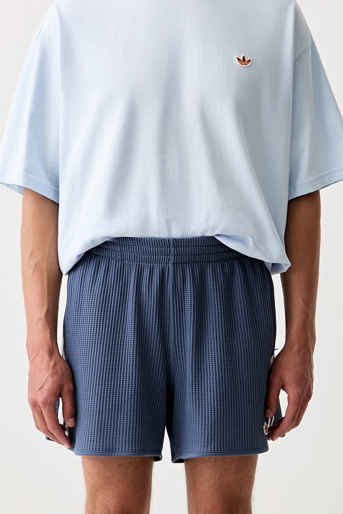 adidas Originals trenirka kratke hlače moške z bombažem modra KX1246
