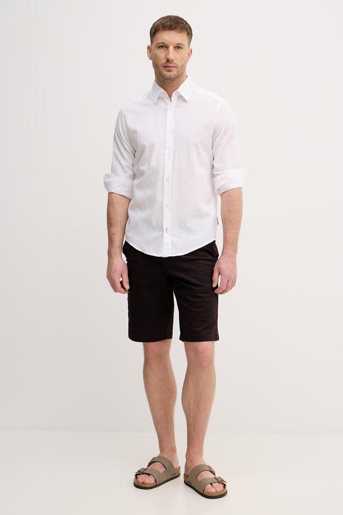 Lacoste pantaloni scurți pentru bărbați FH2349 maro SS26