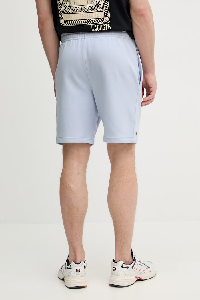 Îmbrăcăminte Lacoste pantaloni scurți de trening pentru bărbați, din bumbac GH0788 albastru