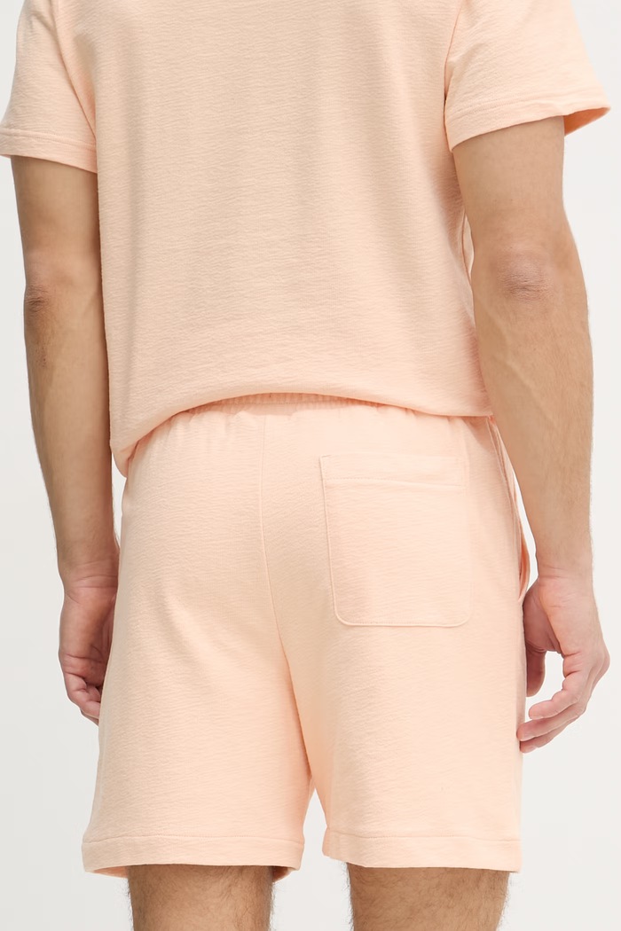 Oblečení Lacoste teplákové šortky pánské bavlněné GH1973 oranžová