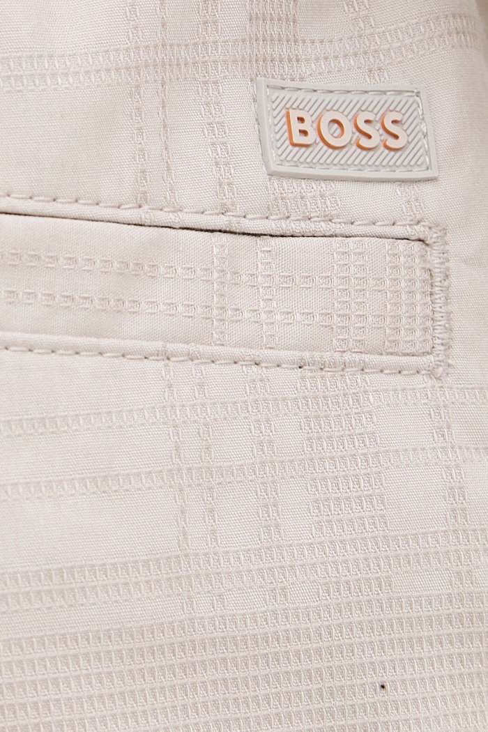 BOSS Orange szorty chino męskie bawełniane beżowy 50559371
