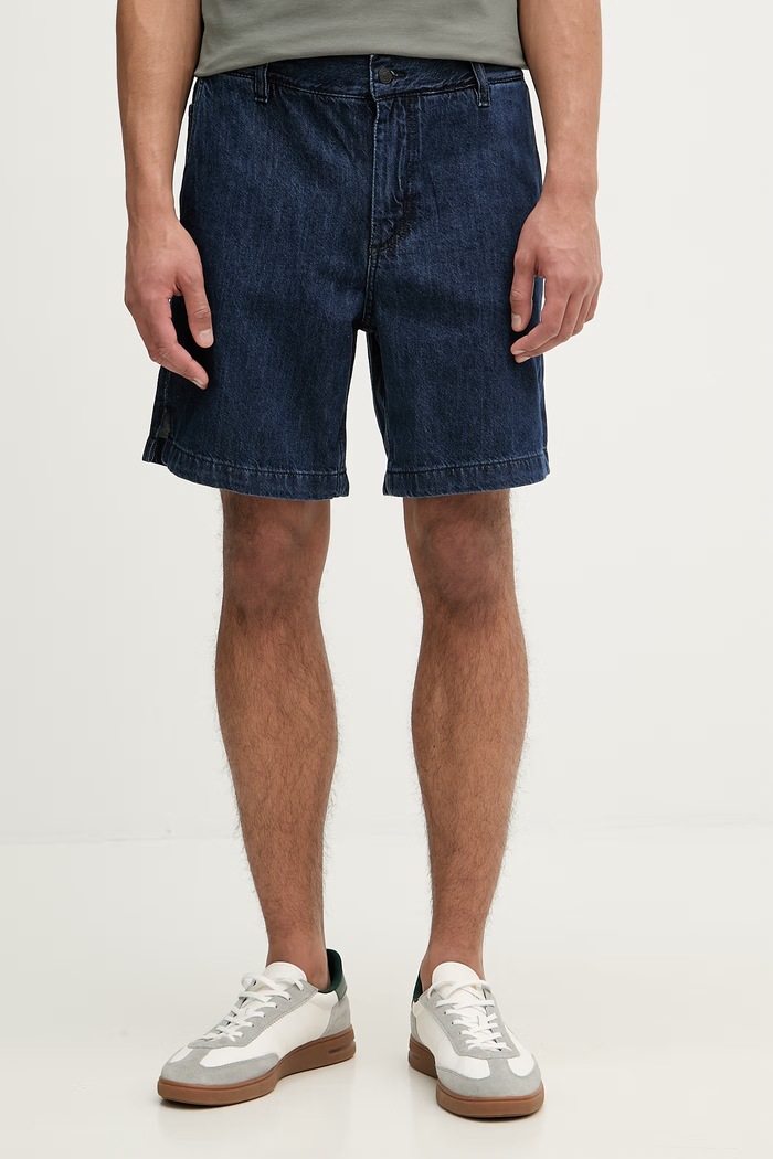 BOSS Orange pantaloni scurți pentru bărbați, din denim bleumarin 50557454