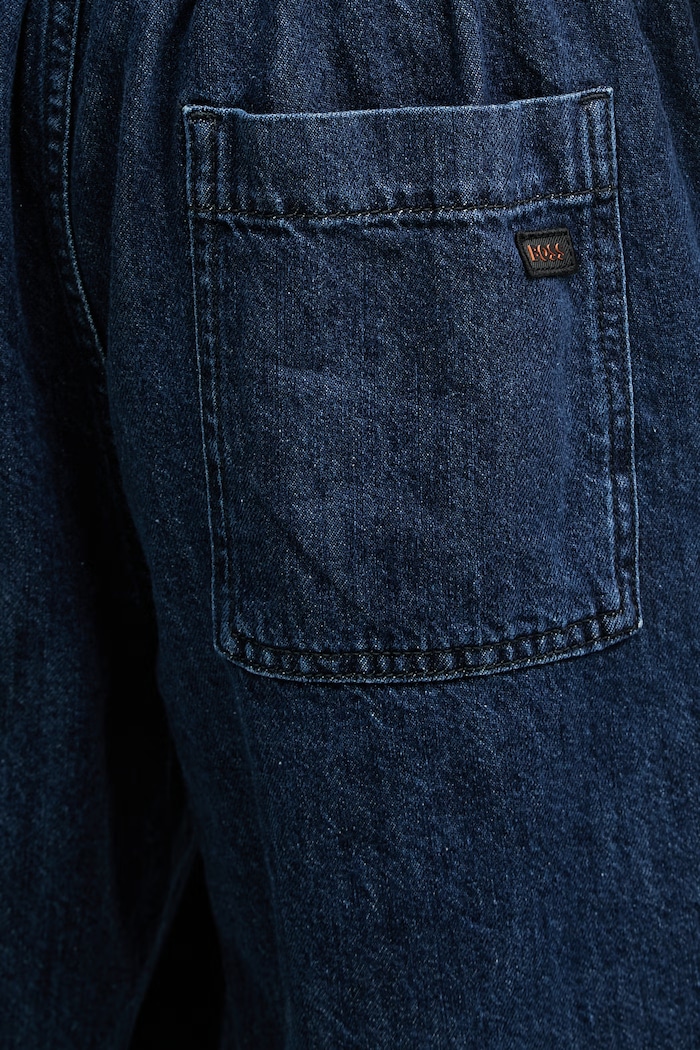 BOSS Orange pantaloni scurți pentru bărbați, din denim bleumarin 50557454