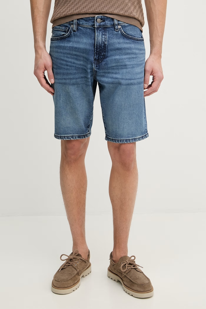 BOSS Orange pantaloni scurți pentru bărbați, din denim albastru 50559891