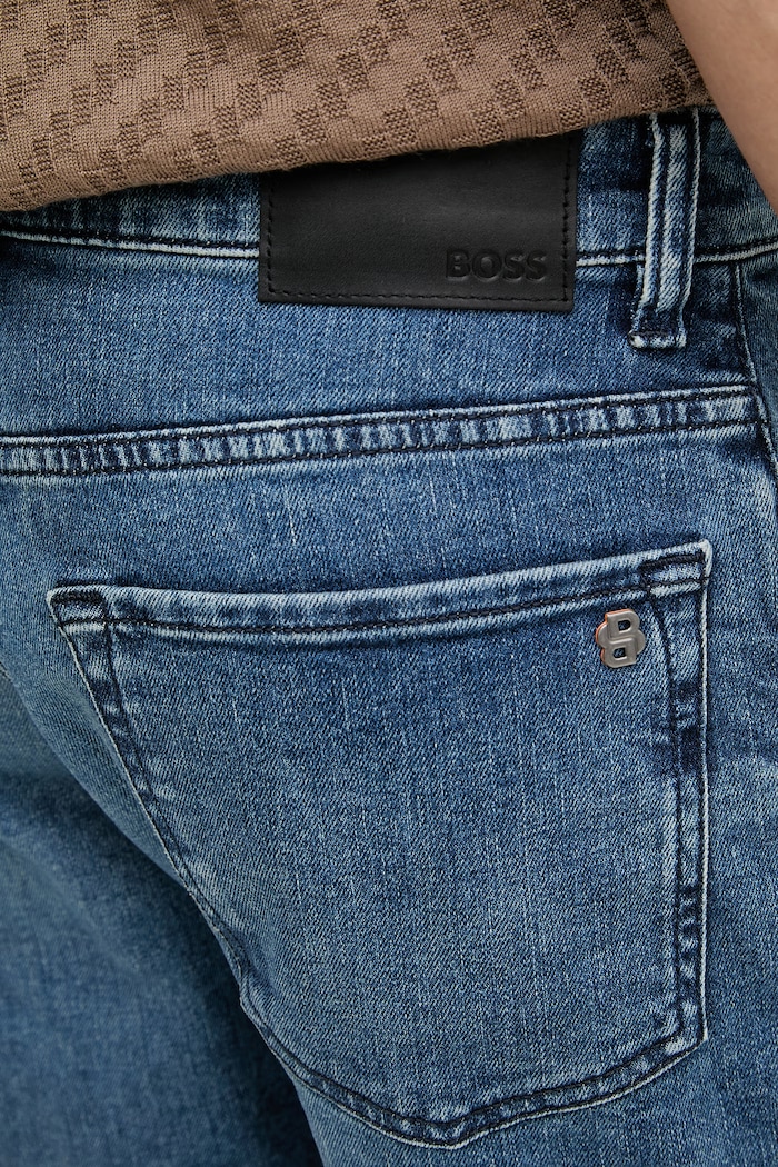 BOSS Orange pantaloni scurți pentru bărbați, din denim albastru 50559891