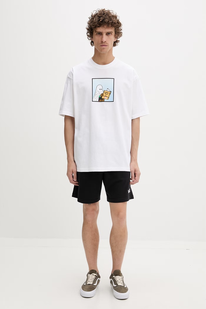 Vans teplákové šortky pánske s bavlnou VN000W16BLK1 čierna SS26