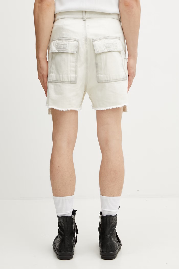 Abbigliamento Rick Owens DRKSHDW Bauhaus pantaloncini in cotone da uomo DU01F4350.DMW beige