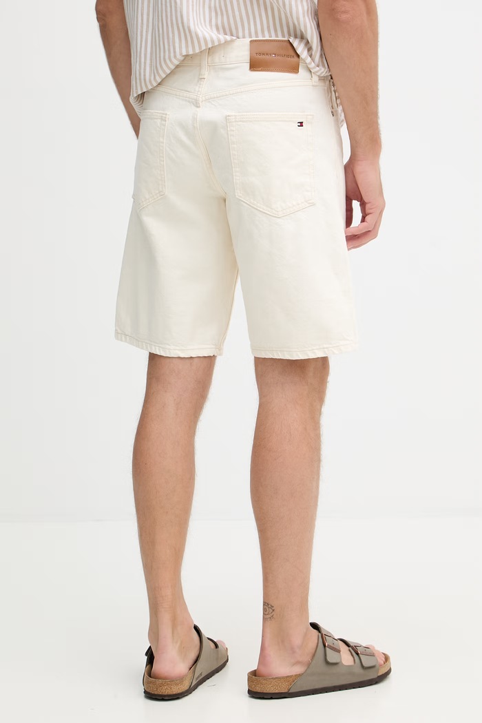 Odzież Tommy Hilfiger szorty męskie jeansowe MW0MW42556 beżowy