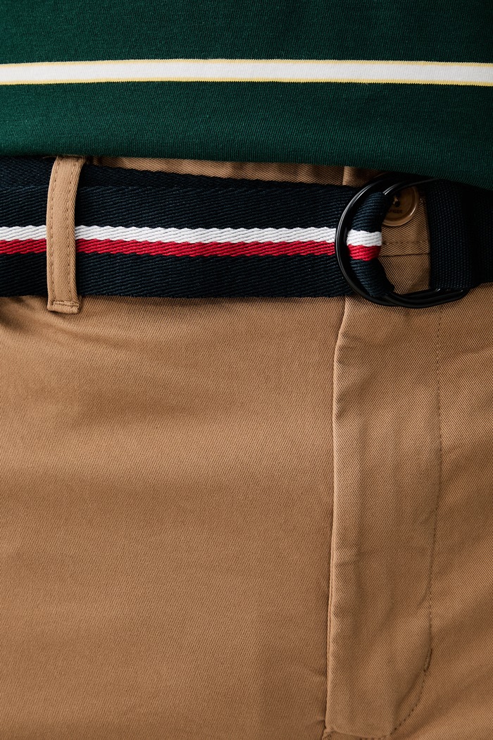 Tommy Hilfiger szorty męskie bawełniane z elastanem beżowy MW0MW42349
