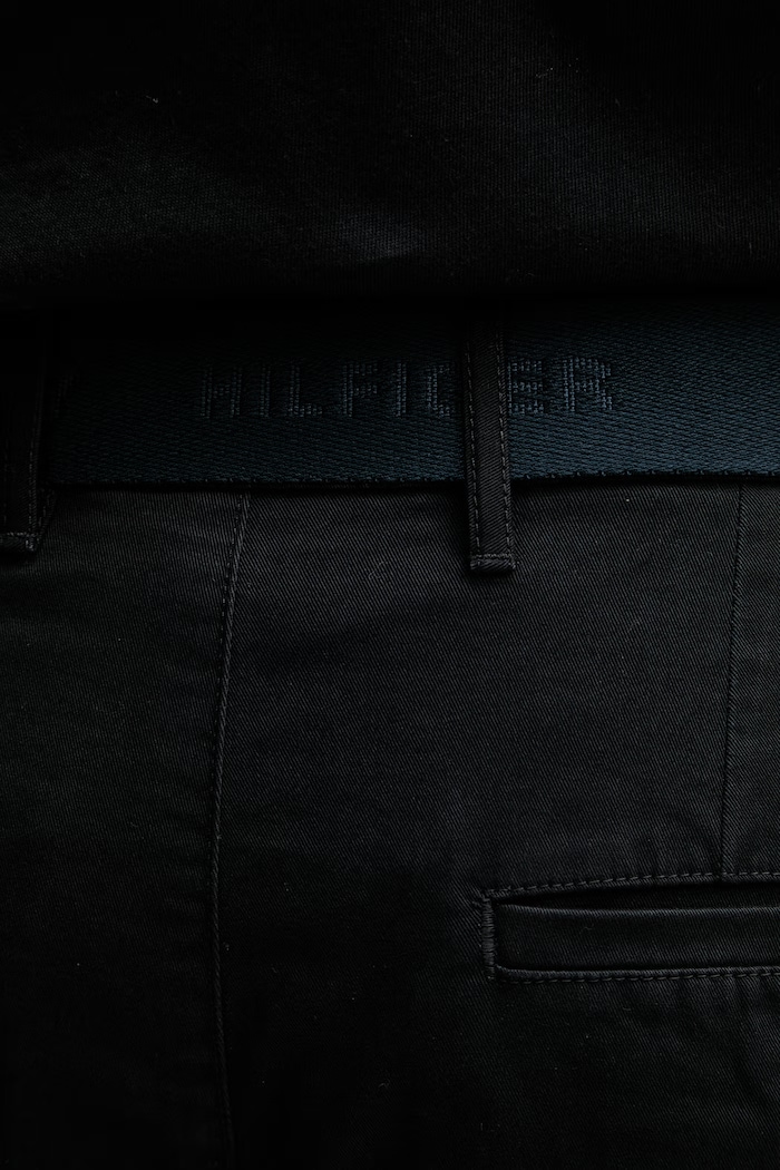 Tommy Hilfiger šortky pánske bavlnené s elastanom čierna MW0MW42349
